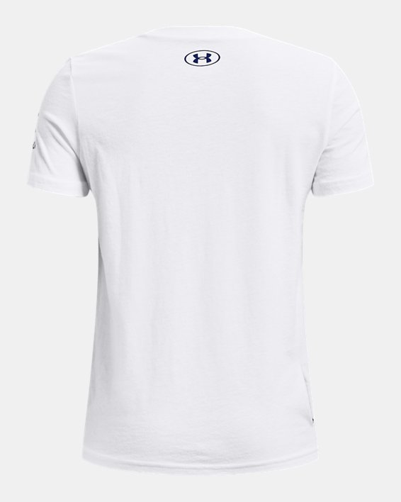 Boys' UA Freedom Flag Short Sleeve T-Shirt, White, pdpMainDesktop image number 1